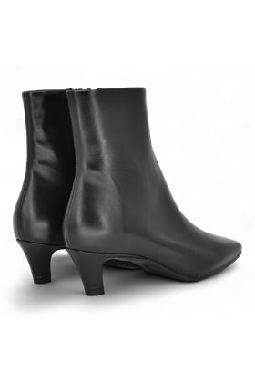 Tronchetto donna in  pelle colore nero. BIANCA D | 2911-PELLE NERA